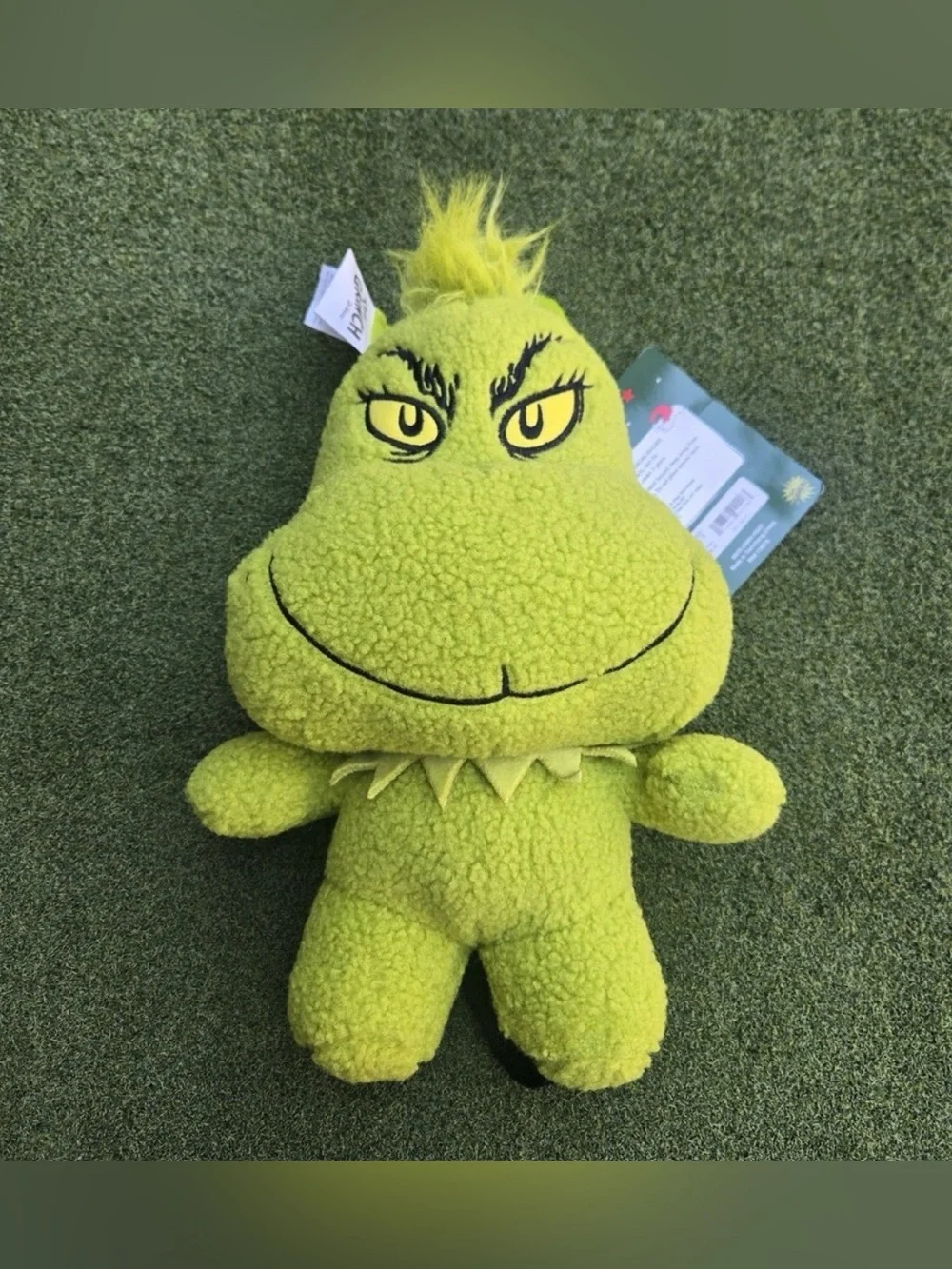 The Grinch Dr Seuss Plush Backpack Bag Green Christmas Holiday Kids Novelty